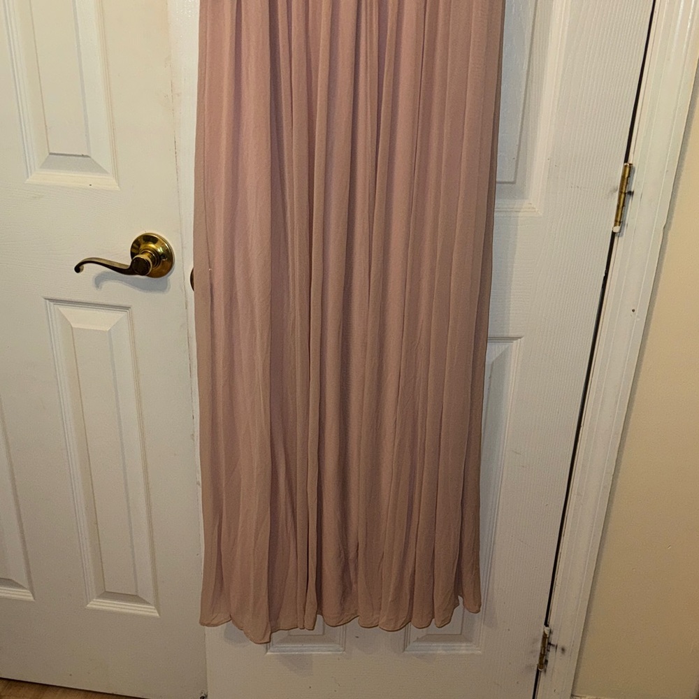 Betsy & Adam Blush Sequin Floral Bodice Maxi Dress - Picture 12 of 15